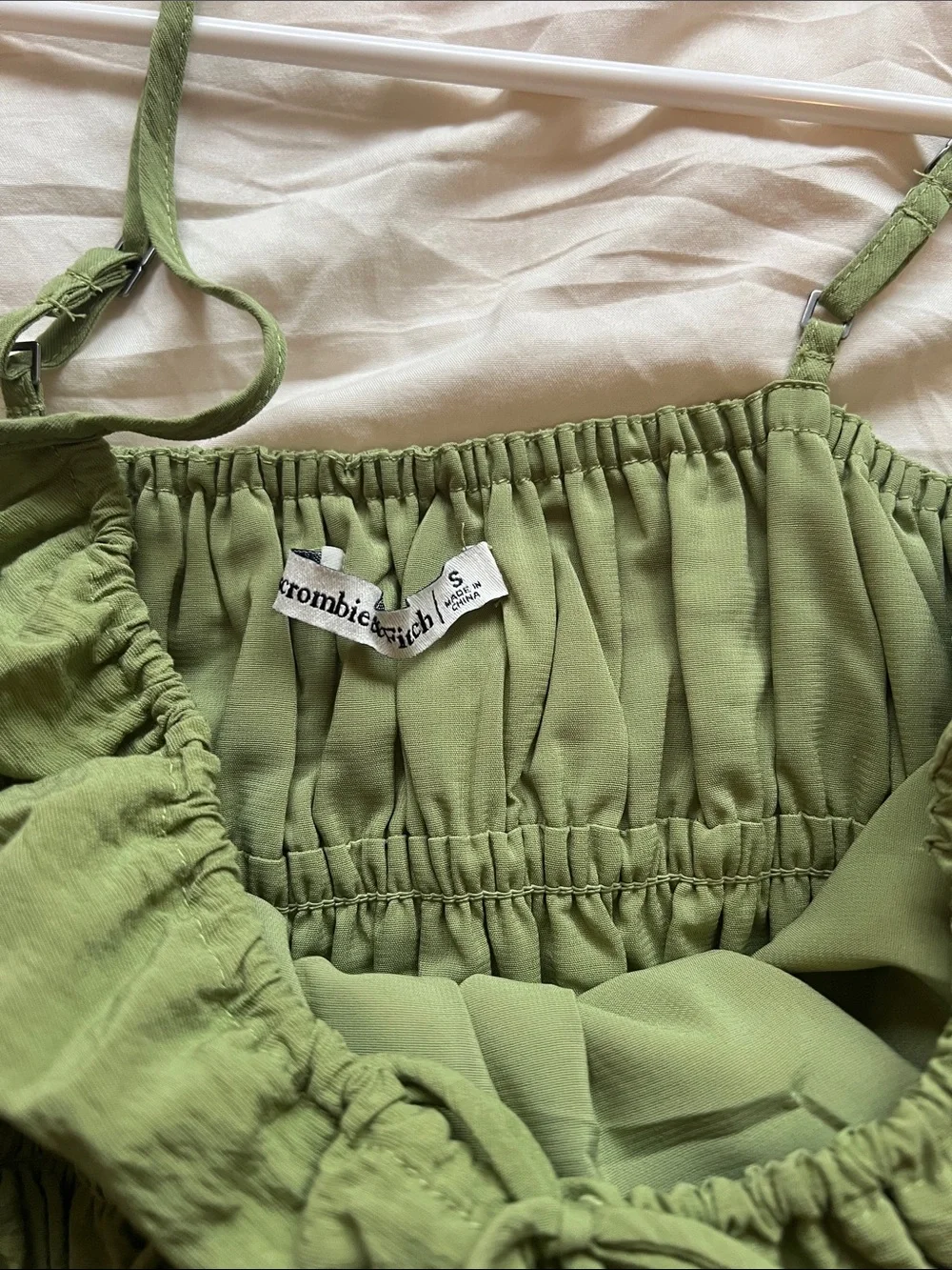 Green Smocked Waist Maxi Dress - Lightweight Summer Style